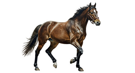 Fototapeta premium dark horse illustration on white background