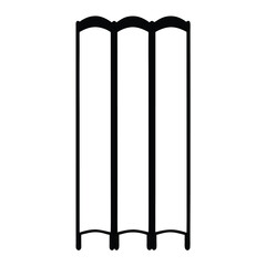 room divider vector silhouette icon - perfect for furniture icons, decals, or eps crafts.