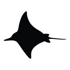 sailfish vector silhouette icon - ideal for fishing logos, seafood icons, and aquatic-themed graphics.