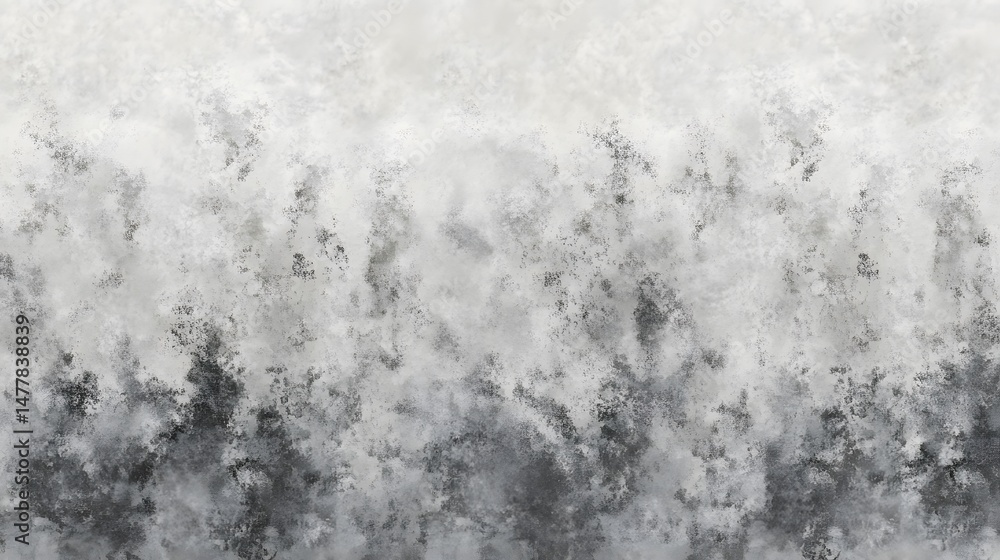 Poster abstract grayscale textured design with painted effect.