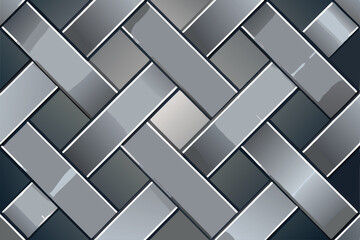 Basket weave stainless steel pattern