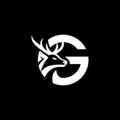 letter G deer logo