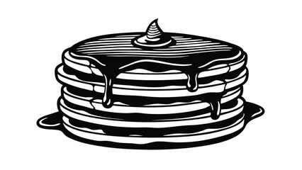 Pancakes Stack with Syrup