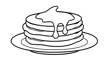 Pancakes Stack with Syrup