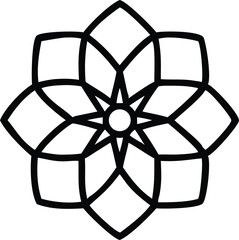 Layered Petal Geometric Flower Centerpiece