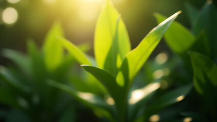 Obraz premium Plantation Abstract Background Organic plant Green plant 