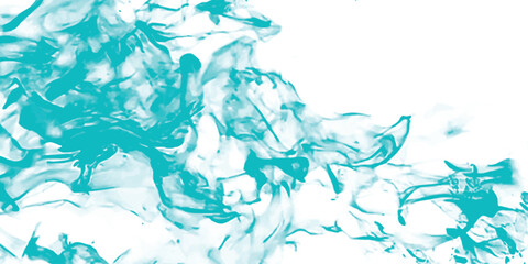 Abstract watercolor painting in teal depicting dynamic brush strokes and grungy edges with a flowing and ethereal design suitable for backgrounds