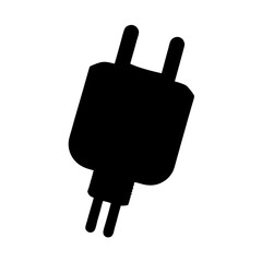 Obraz premium smart plugvector silhouette icon - perfect for electronics-themed crafts, decals, or SVG projects.