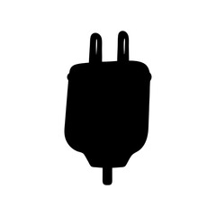 smart plugvector silhouette icon - perfect for electronics-themed crafts, decals, or SVG projects.