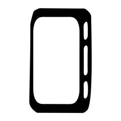 smart thermostatvector silhouette icon - perfect for electronics-themed crafts, decals, or SVG projects.