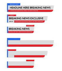 Title: Dynamic TV News Broadcast Template, Professional Media Overlay for Headlines, Reports, and Breaking News