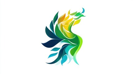 Abstract, vibrant, flowing design