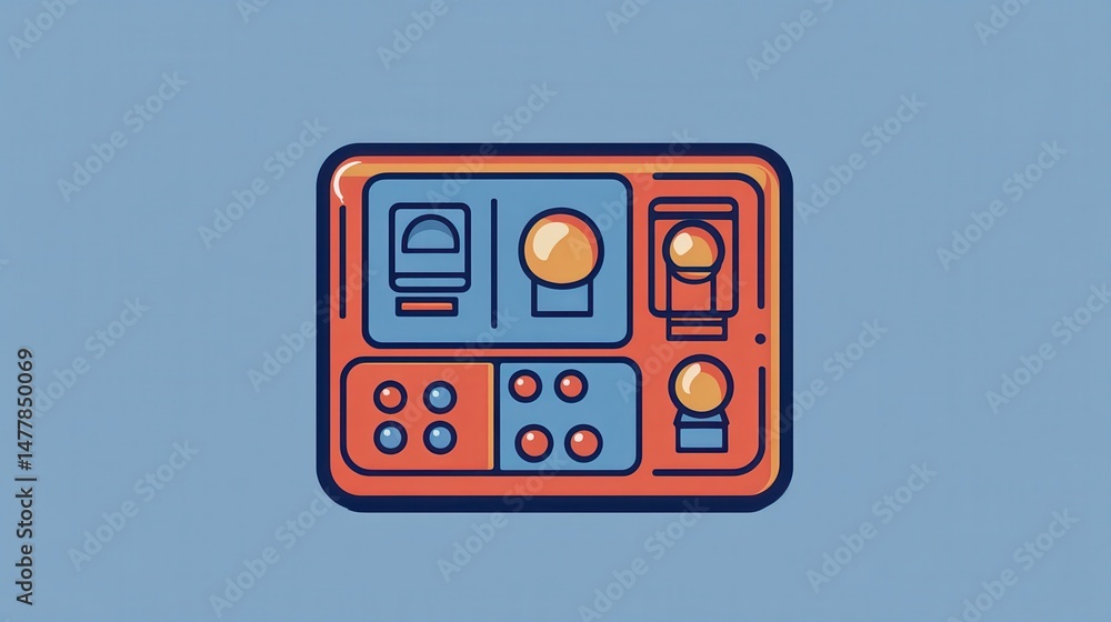 Poster control panel production icon. element of production for mobile concept and web apps icon. outline, 