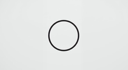 Simple black circle graphic on white background