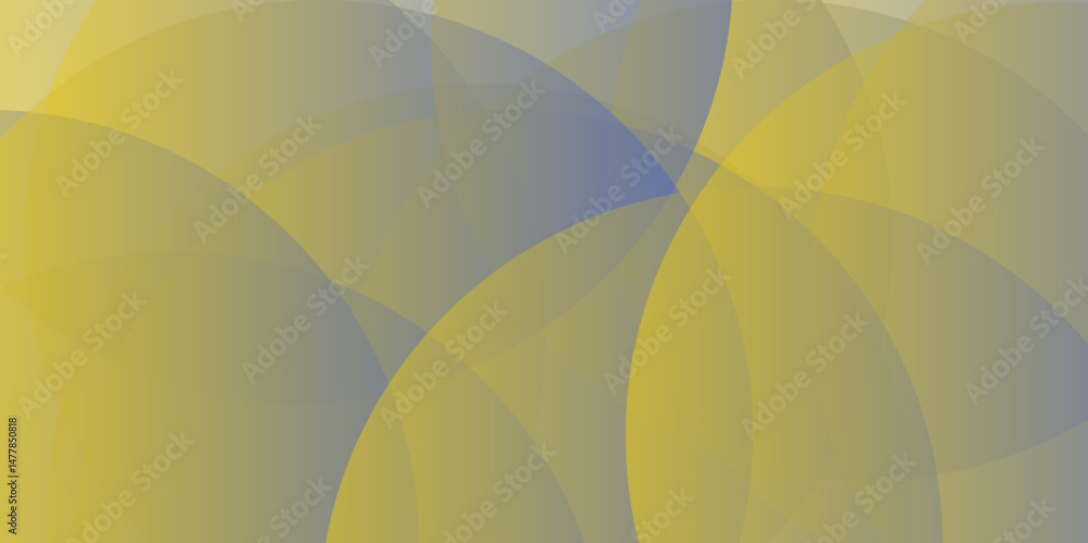 Poster abstract yellow curve background technology geometric banner motion design. gradient line circle pat