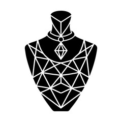 Sculptural Jewelry silhouette vector