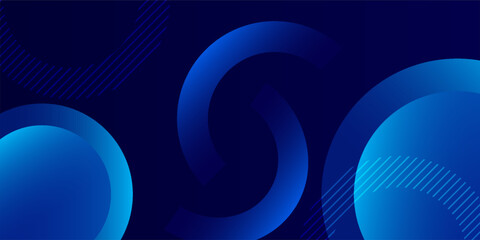 Abstract blue geometric background. Dynamic shapes composition. Eps10 vector