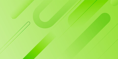 Abstract backgroumd. green gradient with overlaping element shape and line. Vector EPS 10