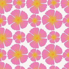 Elegant trendy vector ditsy floral seamless pattern design of beautiful abstract flowers and leaves. Foliage repeat texture background. Suitable for wallpaper, surface printing and textile