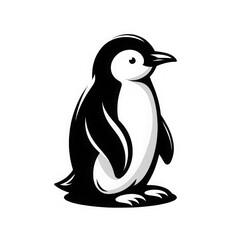 Simple Silhouette of a Penguin