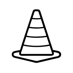 Construction Barrier Marking Off a Work Zone for Safety and Security