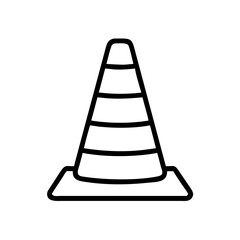 Construction Barrier Marking Off a Work Zone for Safety and Security