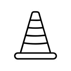 Construction Barrier Marking Off a Work Zone for Safety and Security