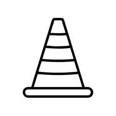 Construction Barrier Marking Off a Work Zone for Safety and Security