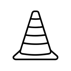 Construction Barrier Marking Off a Work Zone for Safety and Security