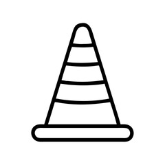 Construction Barrier Marking Off a Work Zone for Safety and Security