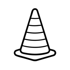 Construction Barrier Marking Off a Work Zone for Safety and Security