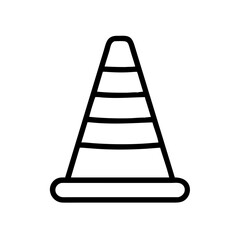 Construction Barrier Marking Off a Work Zone for Safety and Security