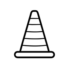 Construction Barrier Marking Off a Work Zone for Safety and Security