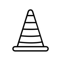 Construction Barrier Marking Off a Work Zone for Safety and Security