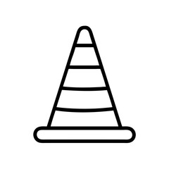 Construction Barrier Marking Off a Work Zone for Safety and Security