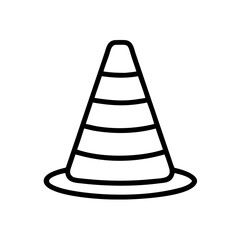 Construction Barrier Marking Off a Work Zone for Safety and Security