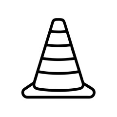 Construction Barrier Marking Off a Work Zone for Safety and Security