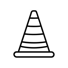 Construction Barrier Marking Off a Work Zone for Safety and Security