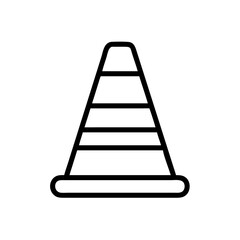 Construction Barrier Marking Off a Work Zone for Safety and Security