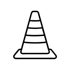 Construction Barrier Marking Off a Work Zone for Safety and Security