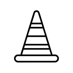 Construction Barrier Marking Off a Work Zone for Safety and Security