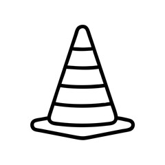 Construction Barrier Marking Off a Work Zone for Safety and Security