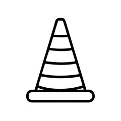 Construction Barrier Marking Off a Work Zone for Safety and Security