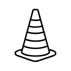 Construction Barrier Marking Off a Work Zone for Safety and Security