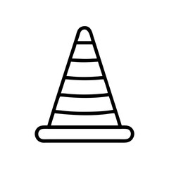 Construction Barrier Marking Off a Work Zone for Safety and Security