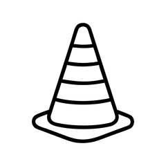 Construction Barrier Marking Off a Work Zone for Safety and Security