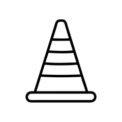 Construction Barrier Marking Off a Work Zone for Safety and Security