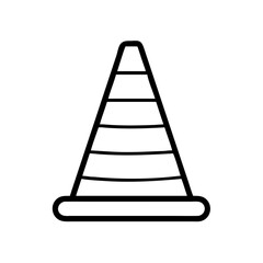 Construction Barrier Marking Off a Work Zone for Safety and Security