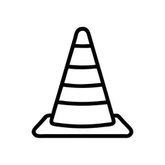 Construction Barrier Marking Off a Work Zone for Safety and Security