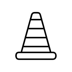 Construction Barrier Marking Off a Work Zone for Safety and Security